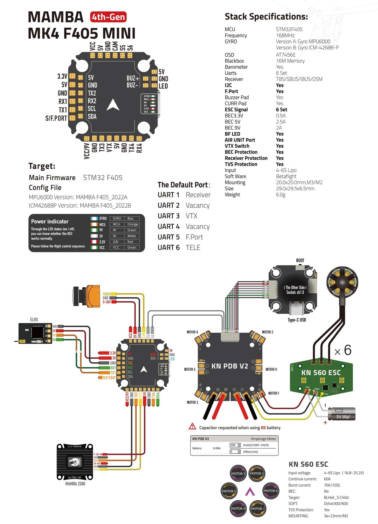 CD-106-KN V2 Combat Hexa-Drone FPV - Payload release mechanism 6kgms