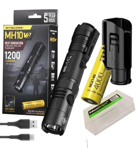 NITECORE Tactical MH10 V2 Mil-Spec, Military Grade Flashlight 1200lm V2