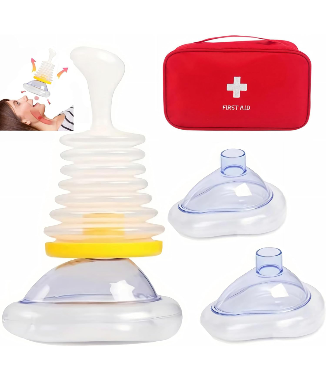 LifeVac CPR Masks & Portable Anti-Chocking Suction Rescue Device