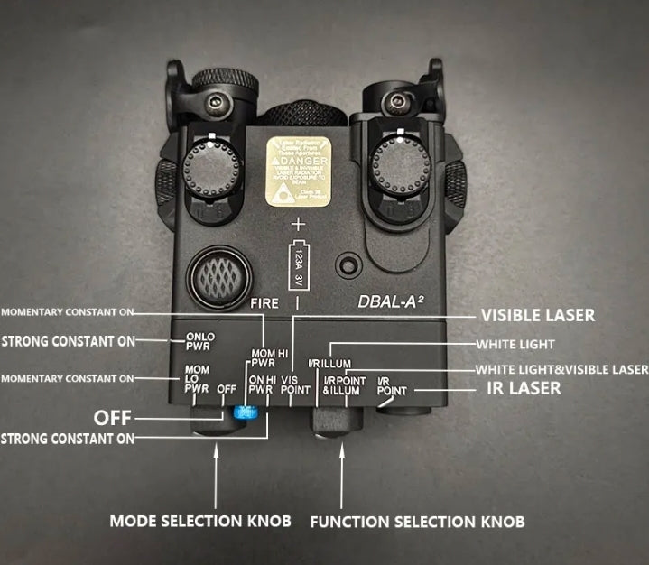 Sotac PEQ-15 Otal IR Laser full metal DABL-A2 Advanced 2 Visible