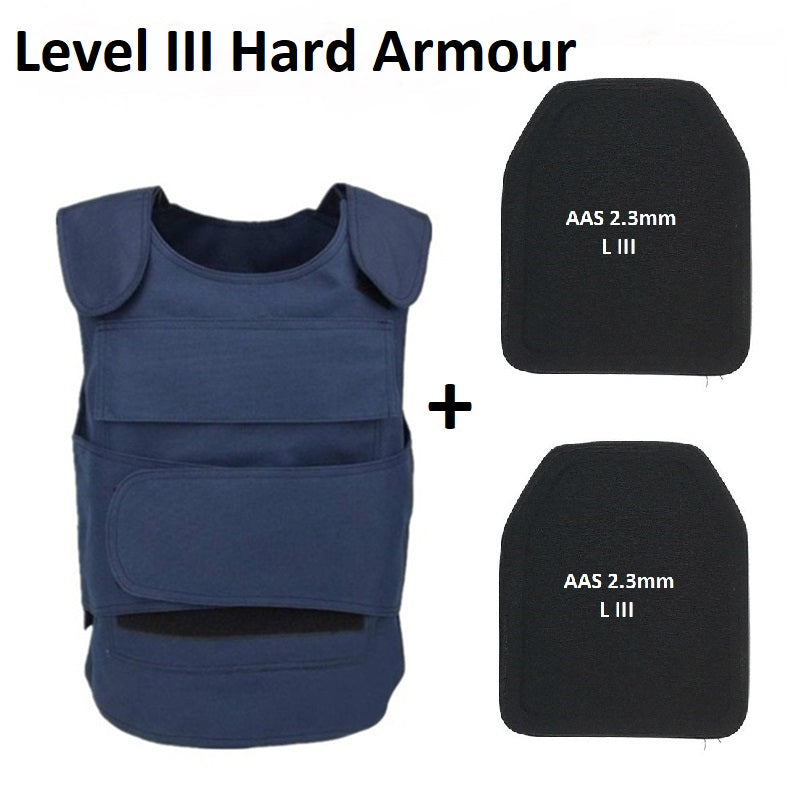 Covert/Overt Ballistic Level IIIA + Stab Level 1 Vest - Black
