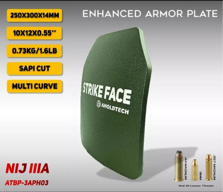 Super lightweight 760gms Enhanced Hard Armor Plate Bulletproof Plate  Ballistic Board NIJ Level IIIA | SECUTOR ARMOUR LTD